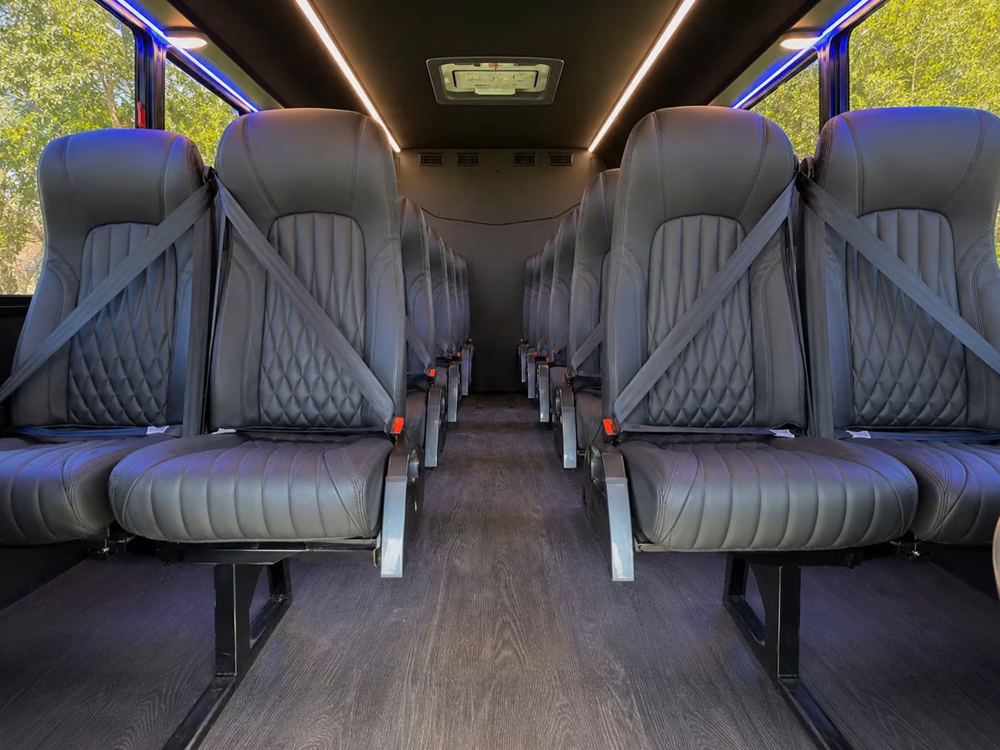18 passenger minibus interior