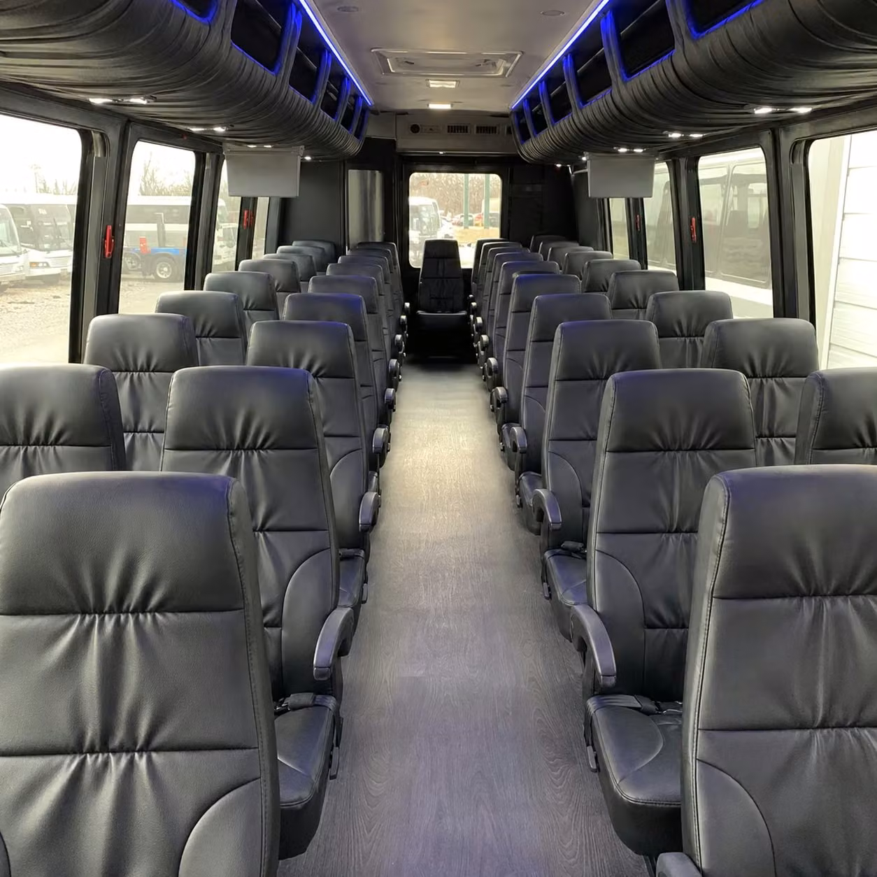 25 passenger minibus interior