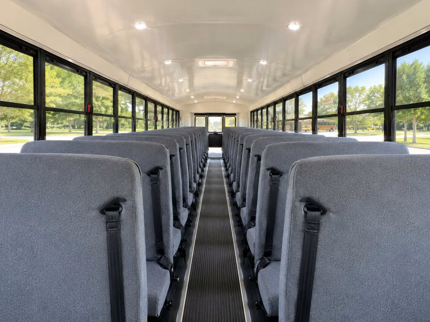 school bus inside