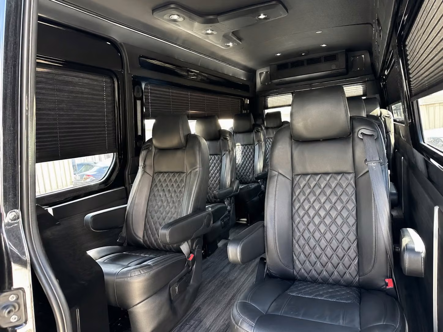 sprinter van with driver inside